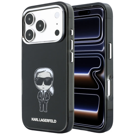 MagSafe-fodral för Apple iPhone 18 Pro / 17 Pro, Karl Lagerfeld, HC IML Ikonik Sketch Print, Svart
