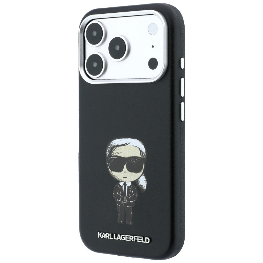 MagSafe-fodral för Apple iPhone 18 Pro / 17 Pro, Karl Lagerfeld, Ikonik Sketch, Svart