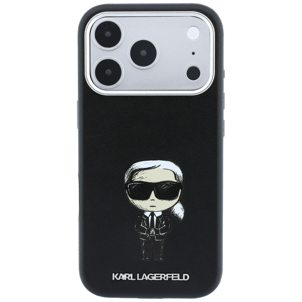 MagSafe-fodral för Apple iPhone 18 Pro / 17 Pro, Karl Lagerfeld, Ikonik Sketch, Svart