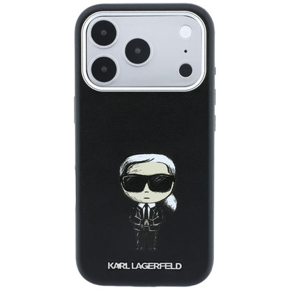 MagSafe-fodral för Apple iPhone 18 Pro / 17 Pro, Karl Lagerfeld, Ikonik Sketch, Svart