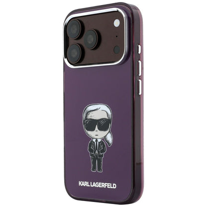 MagSafe-skal för Apple iPhone 18 Pro / 17 Pro, Karl Lagerfeld, HC IML Ikonik Sketch Print, vinröd