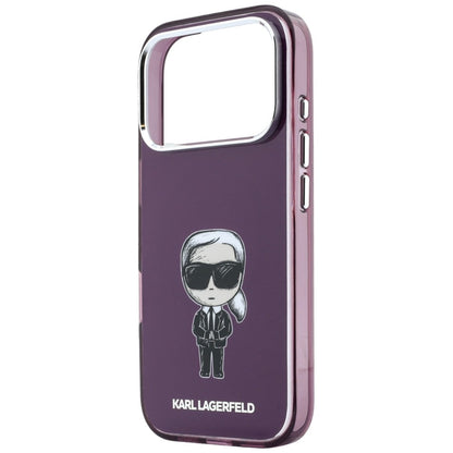 MagSafe-skal för Apple iPhone 18 Pro / 17 Pro, Karl Lagerfeld, HC IML Ikonik Sketch Print, vinröd