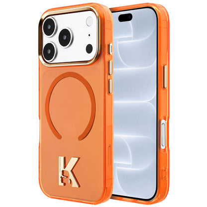 MagSafe-skal för Apple iPhone 18 Pro / 17 Pro, Karl Lagerfeld, IML Karl Head Logo, orange