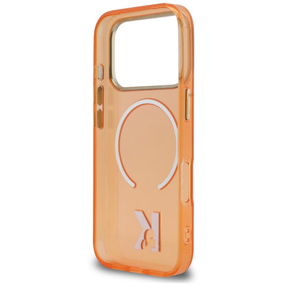 MagSafe-skal för Apple iPhone 18 Pro / 17 Pro, Karl Lagerfeld, IML Karl Head Logo, orange