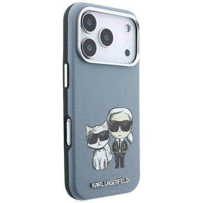 MagSafe-fodral för Apple iPhone 18 Pro / 17 Pro, Karl Lagerfeld, KC Bodies Sketch, Bleu