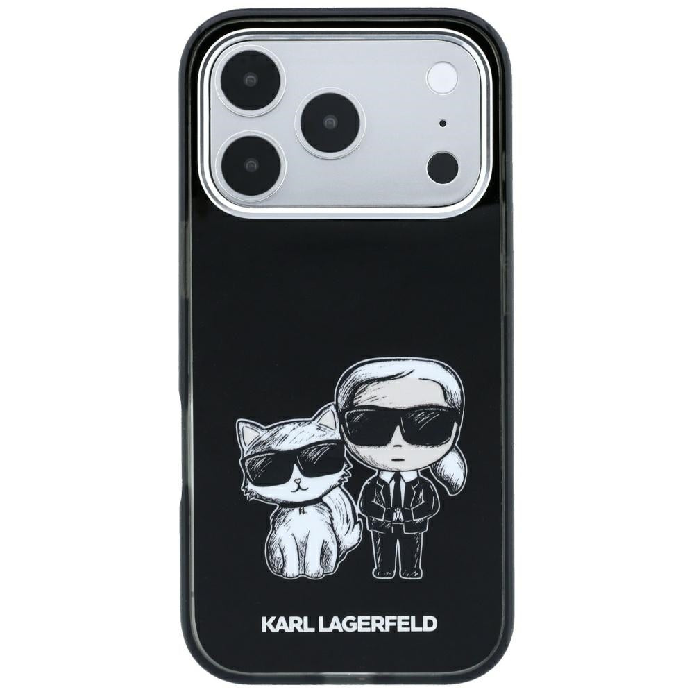 MagSafe-fodral för Apple iPhone 18 Pro / 17 Pro, Karl Lagerfeld, KC Bodies Sketch, Svart