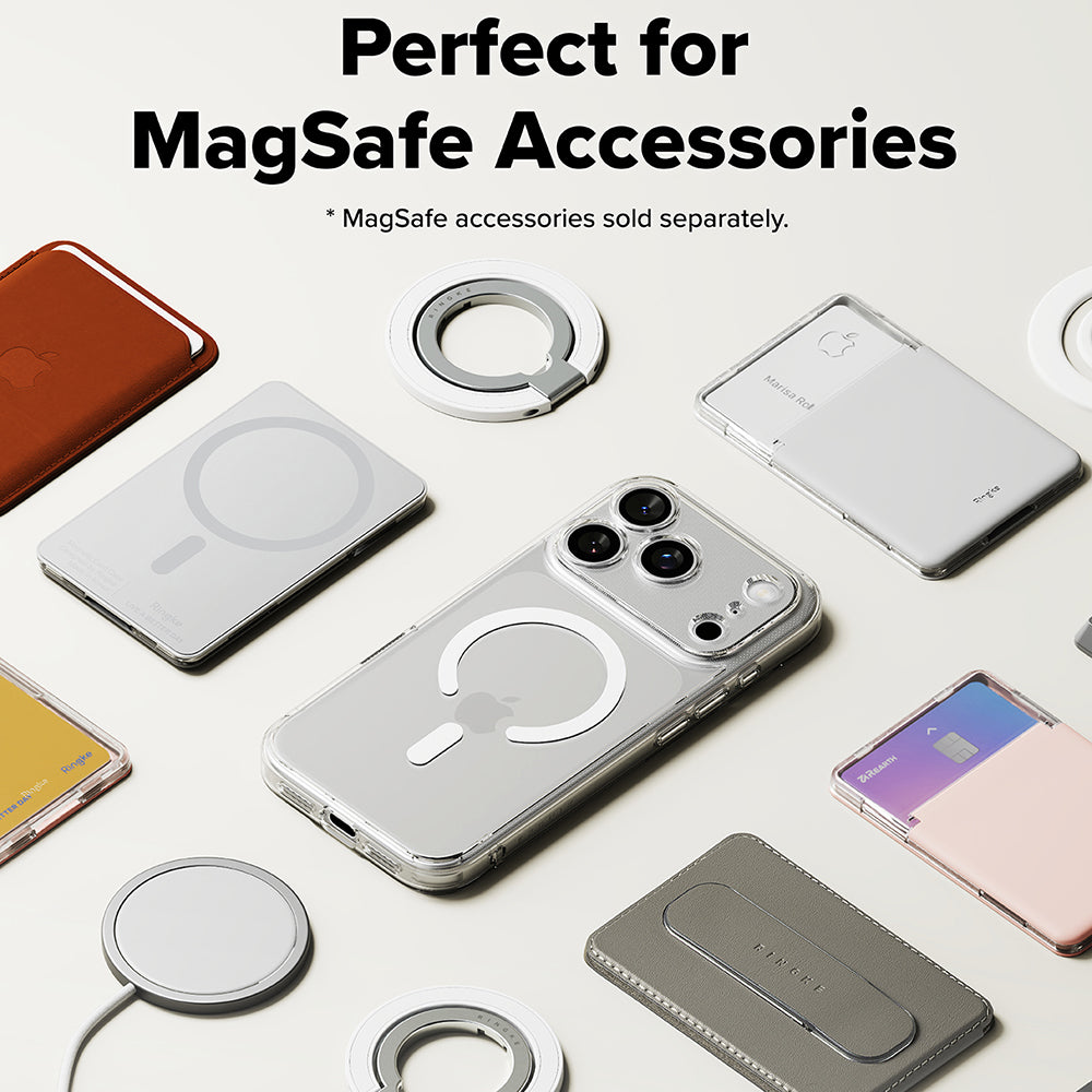 MagSafe-fodral för Apple iPhone 18 Pro / 17 Pro, Ringke, Fusion, Transparent