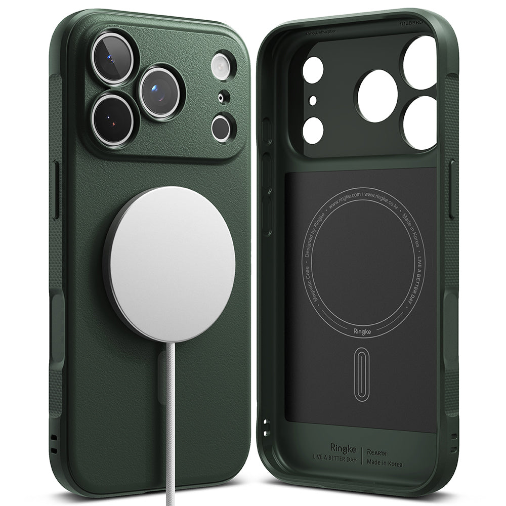 MagSafe-fodral för Apple iPhone 18 Pro / 17 Pro, Ringke, Onyx, Mörkgrön