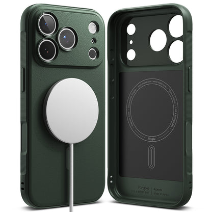 MagSafe-fodral för Apple iPhone 18 Pro / 17 Pro, Ringke, Onyx, Mörkgrön