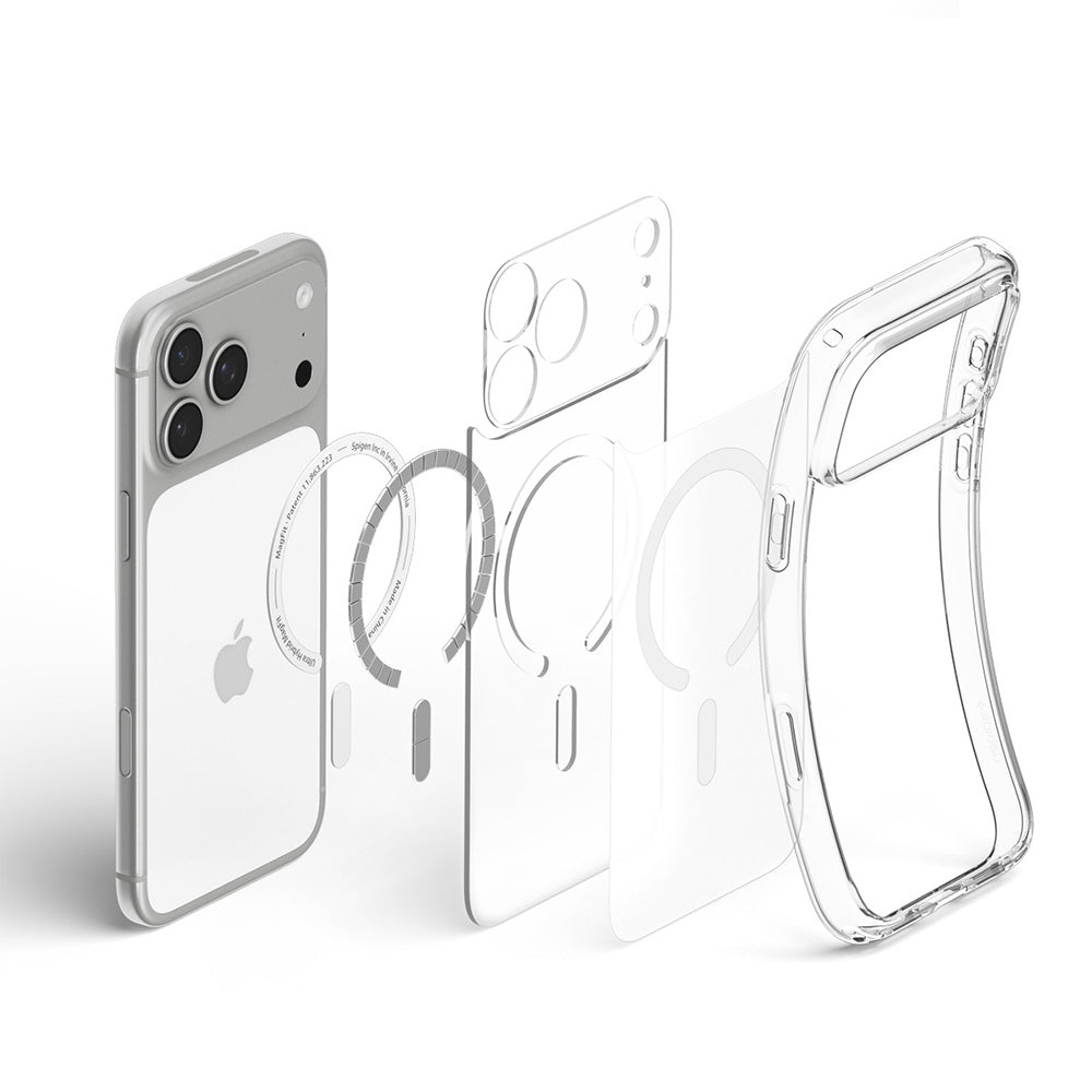 MagSafe-fodral för Apple iPhone 18 Pro / 17 Pro, Spigen, Ultra Hybrid, Vit Satin ACS12161