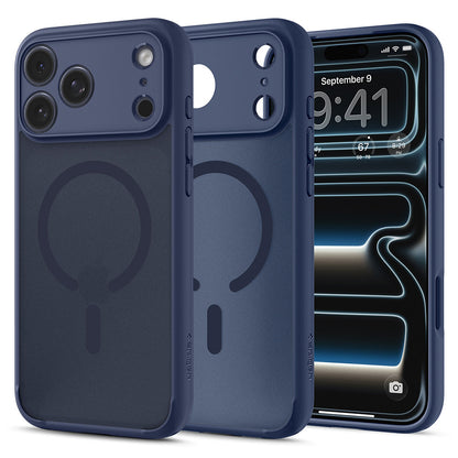 MagSafe Case for Apple iPhone 18 Pro / 17 Pro, Spigen, Ultra Hybrid, Satin Navy ACS11931