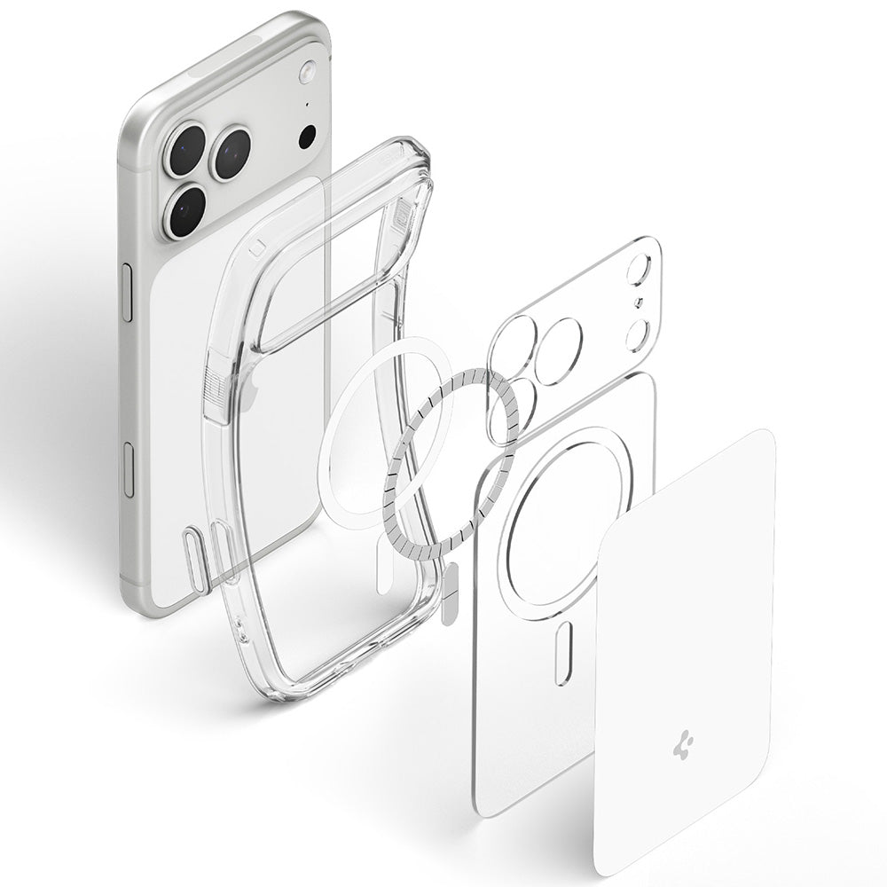 MagSafe-fodral för Apple iPhone 18 Pro / 17 Pro, Spigen, Ultra Hybrid T, Vit ACS12169
