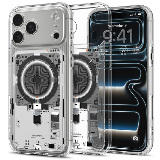 MagSafe-fodral för Apple iPhone 18 Pro / 17 Pro, Spigen, Ultra Hybrid Neo One, Transparent ACS12166