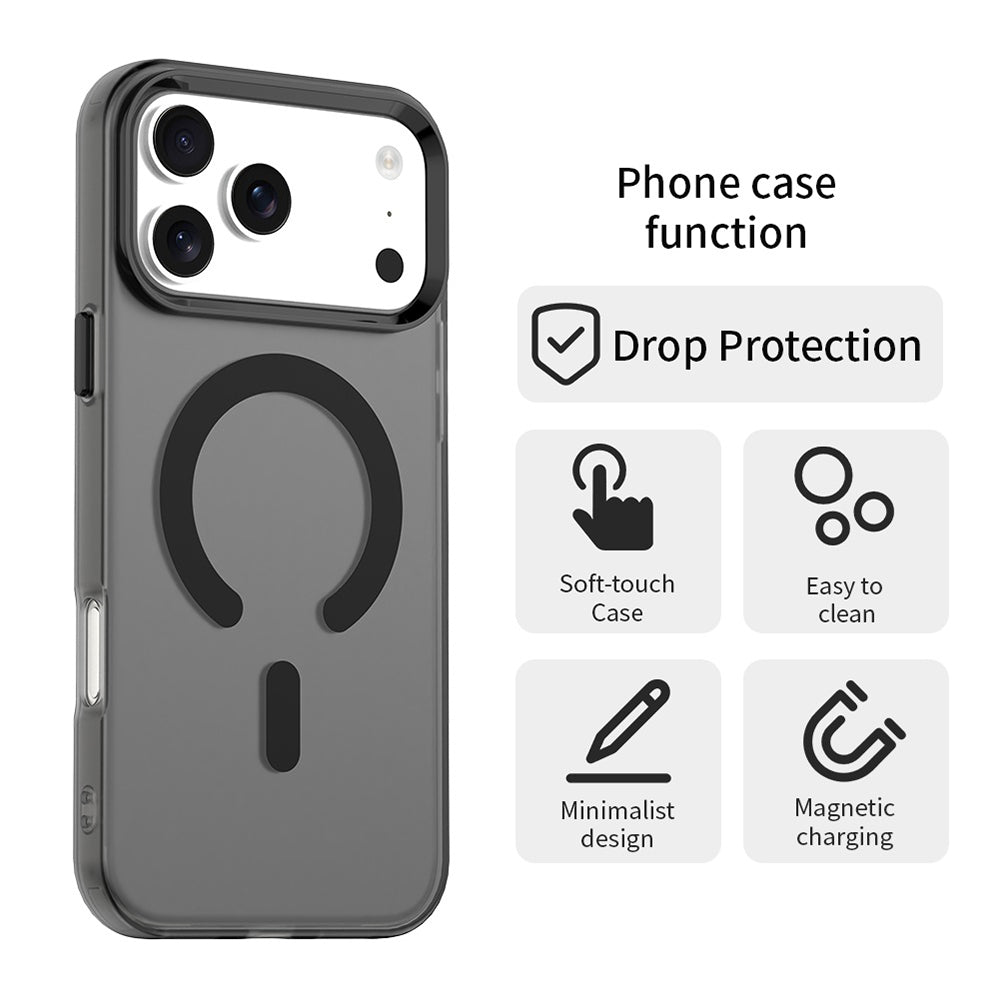 MagSafe-fodral för Apple iPhone 18 Pro / 17 Pro, Techsuit, CandyCase, Svart