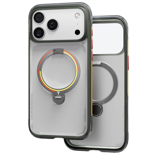 MagSafe-fodral för Apple iPhone 18 Pro / 17 Pro, Torras, Ostand Q3 Air Football, Grå