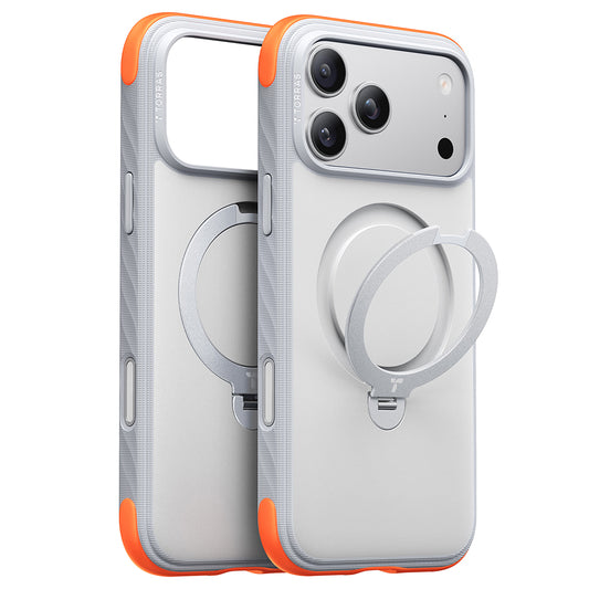 MagSafe-fodral för Apple iPhone 18 Pro / 17 Pro, Torras, Ostand Q3 Rugged, Vit
