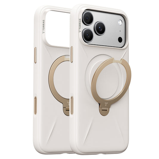 MagSafe-fodral för Apple iPhone 18 Pro / 17 Pro, Torras, QPRO Silicone, Vit