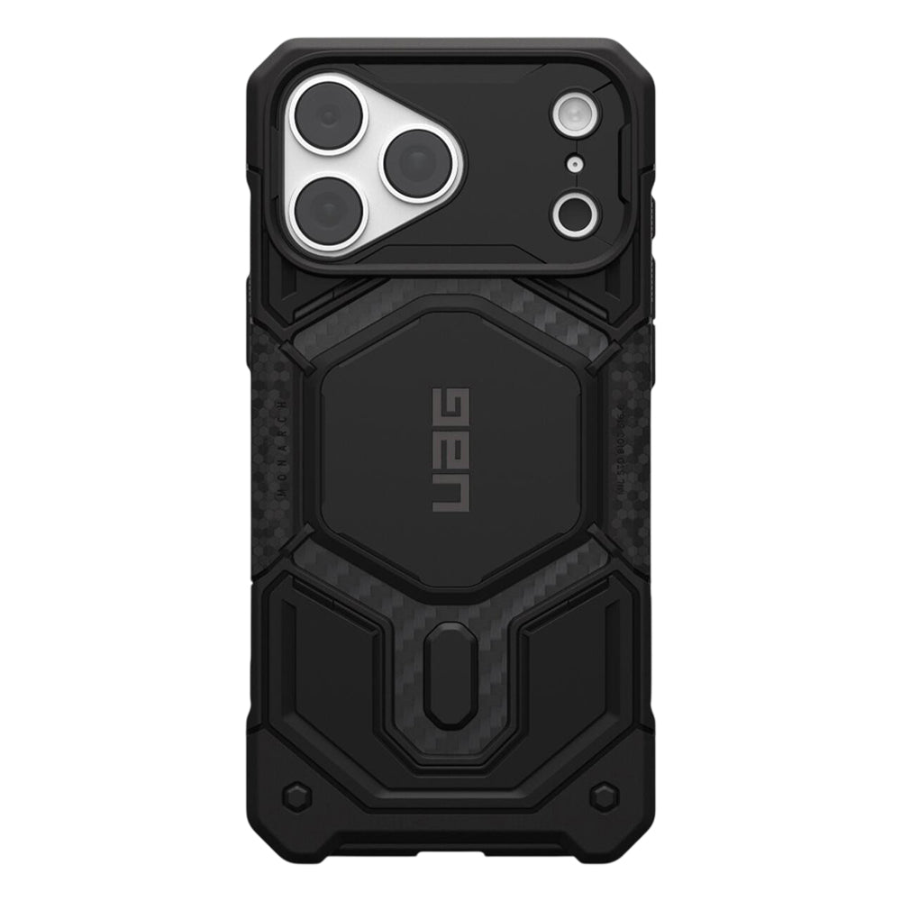 MagSafe-fodral för Apple iPhone 18 Pro / 17 Pro, Urban Armor Gear, Monarch Pro Carbon, Svart