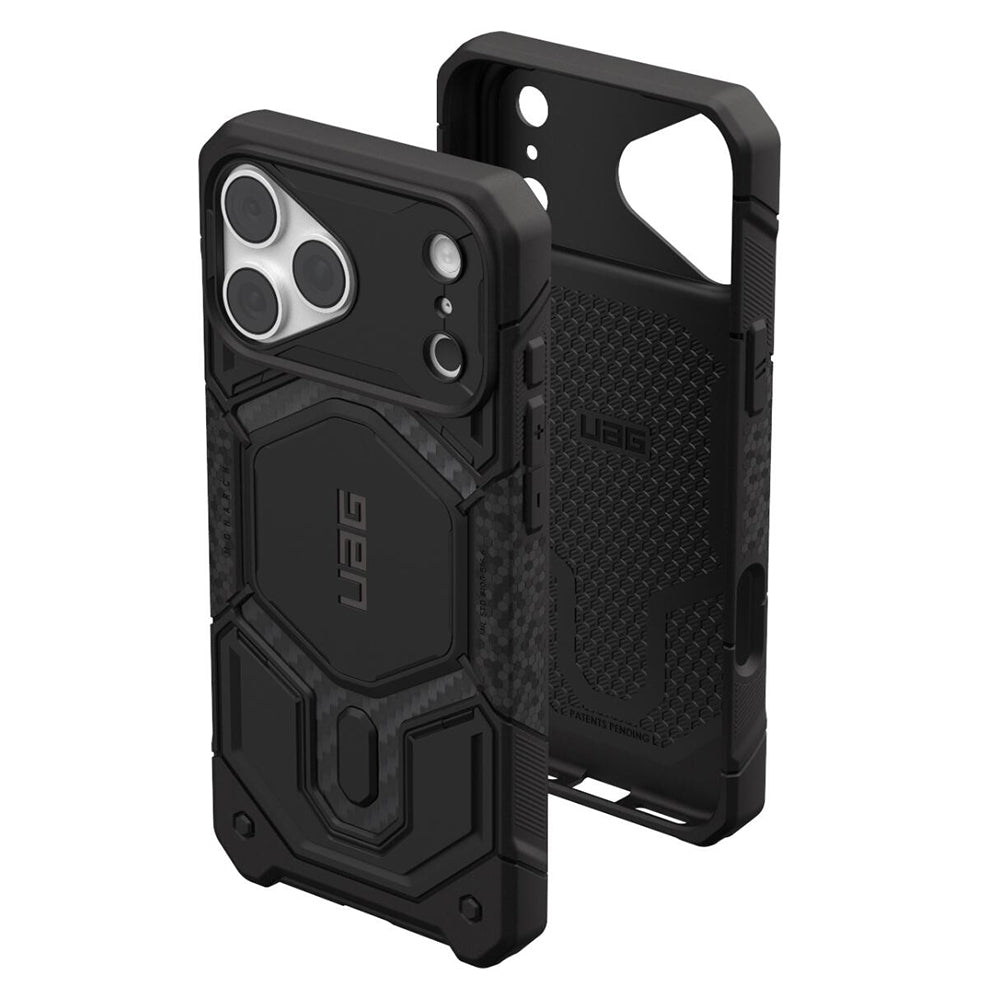 MagSafe-fodral för Apple iPhone 18 Pro / 17 Pro, Urban Armor Gear, Monarch Pro Carbon, Svart