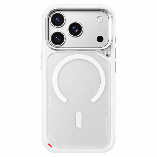 MagSafe-skal för Apple iPhone 18 Pro Max / 17 Pro Max, Blueo, värmeavledande stativ, satinvit