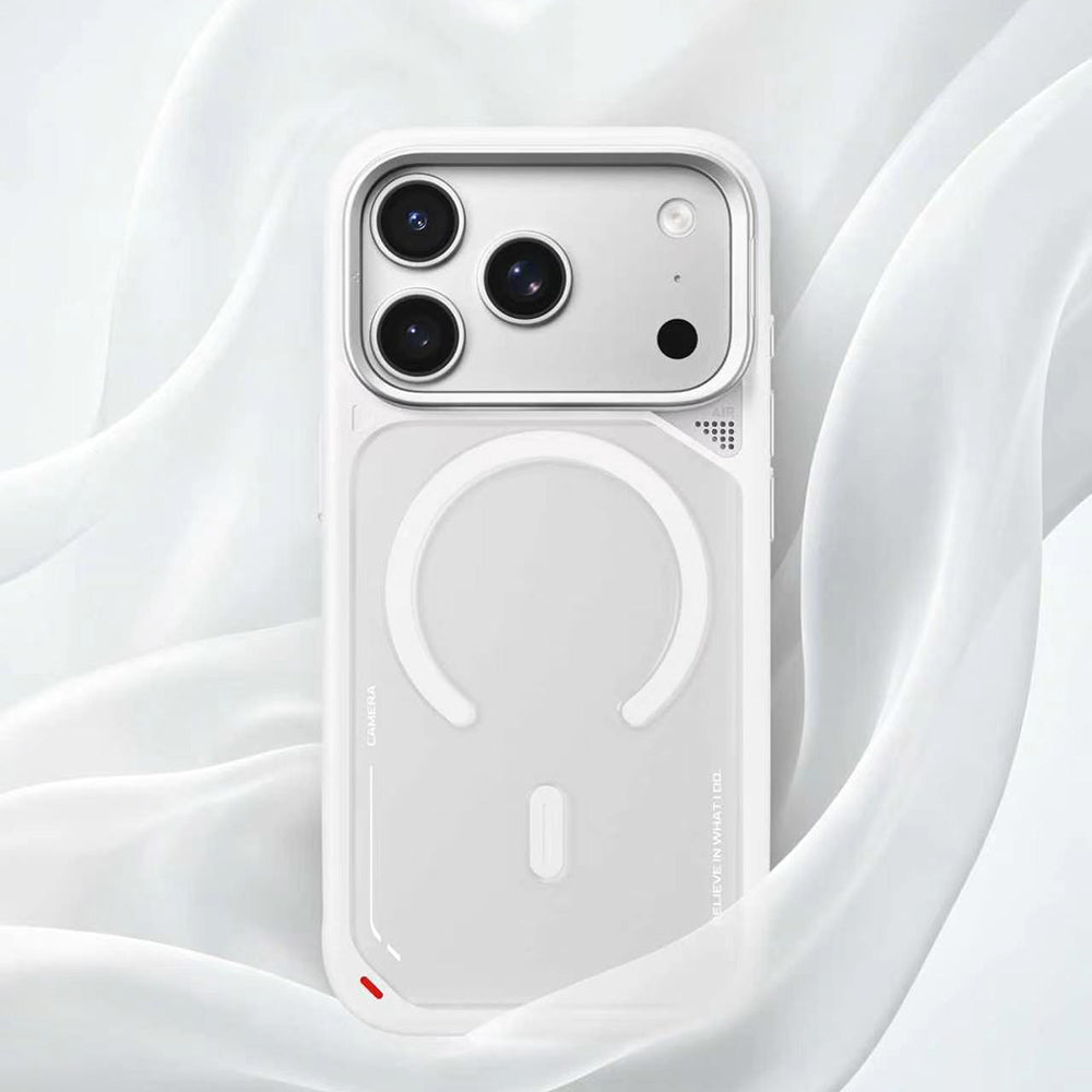 MagSafe-skal för Apple iPhone 18 Pro Max / 17 Pro Max, Blueo, värmeavledande stativ, satinfinish i vinrött