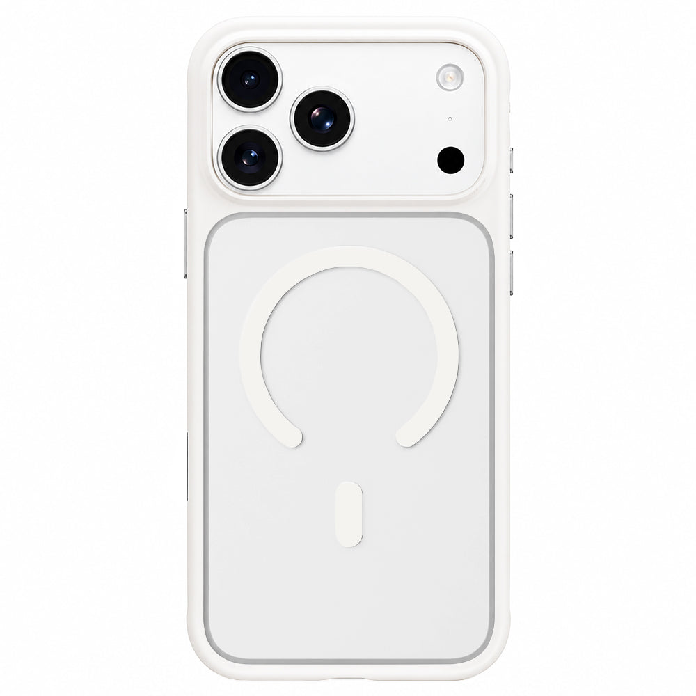 MagSafe-skal för Apple iPhone 18 Pro Max / 17 Pro Max, Blueo, hudvänligt stötskydd, satinvit