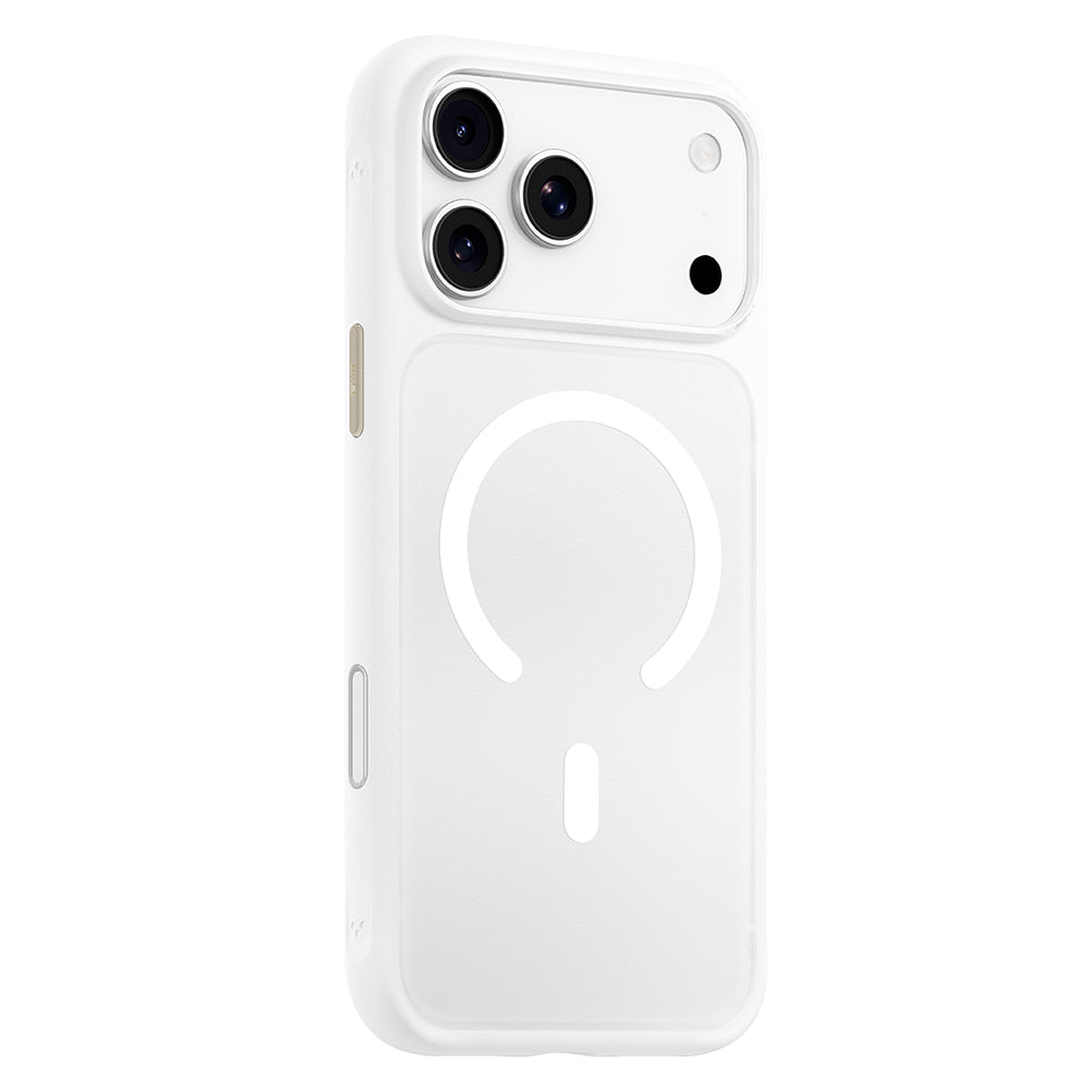 MagSafe-skal för Apple iPhone 18 Pro Max / 17 Pro Max, Blueo, hudvänligt stötskydd, satinvit