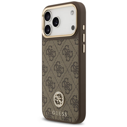MagSafe-skal för Apple iPhone 18 Pro Max / 17 Pro Max, Guess, 4G Strass Logo, brun