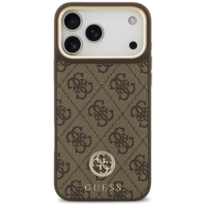 MagSafe-skal för Apple iPhone 18 Pro Max / 17 Pro Max, Guess, 4G Strass Logo, brun