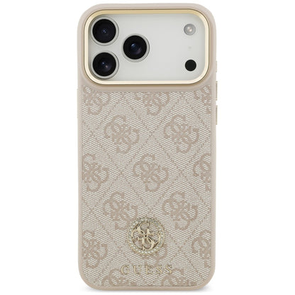 MagSafe-skal för Apple iPhone 18 Pro Max / 17 Pro Max, Guess, 4G Strass Logo, rosa