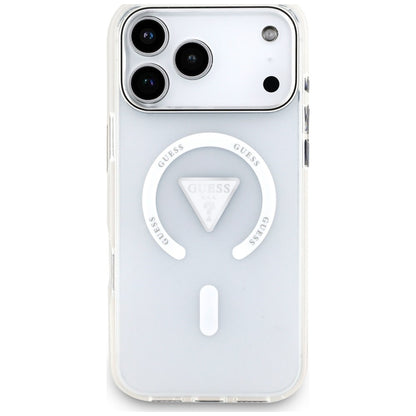 MagSafe-skal för Apple iPhone 18 Pro Max / 17 Pro Max, Guess, IML Gradient Triangle Logo, transparent