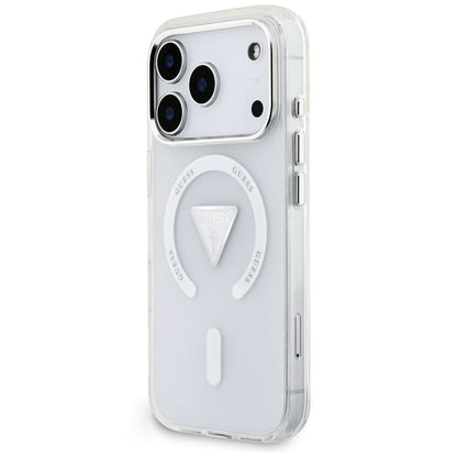 MagSafe-skal för Apple iPhone 18 Pro Max / 17 Pro Max, Guess, IML Gradient Triangle Logo, transparent