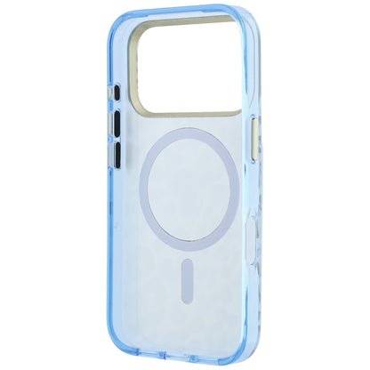 MagSafe-fodral för Apple iPhone 18 Pro Max / 17 Pro Max, Guess, Leopard Glitter Triangle Logo, Bleu