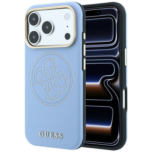 MagSafe-fodral för Apple iPhone 18 Pro Max / 17 Pro Max, Guess, Perforated 4G, Bleu