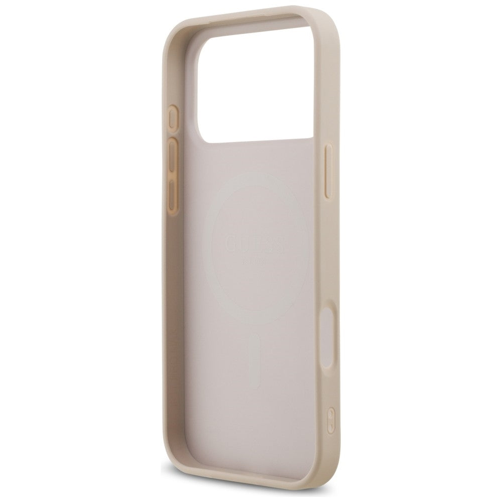 MagSafe-fodral för Apple iPhone 18 Pro Max / 17 Pro Max, Guess, Saffiano, Rosa