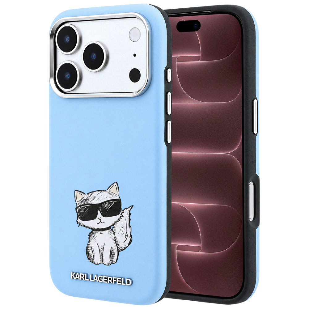 MagSafe-fodral för Apple iPhone 18 Pro Max / 17 Pro Max, Karl Lagerfeld, Choupette Sketch, Bleu