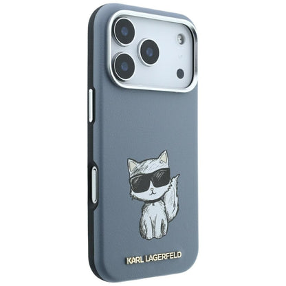 MagSafe-fodral för Apple iPhone 18 Pro Max / 17 Pro Max, Karl Lagerfeld, Choupette Sketch, Bleu