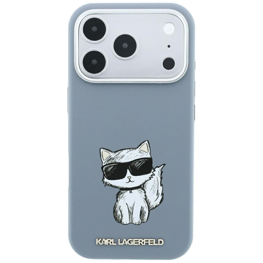MagSafe-fodral för Apple iPhone 18 Pro Max / 17 Pro Max, Karl Lagerfeld, Choupette Sketch, Bleu