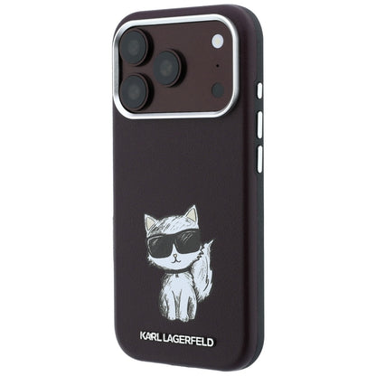 MagSafe-fodral för Apple iPhone 18 Pro Max / 17 Pro Max, Karl Lagerfeld, Choupette Sketch, Vinröd