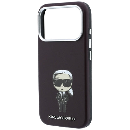 MagSafe-fodral för Apple iPhone 18 Pro Max / 17 Pro Max, Karl Lagerfeld, HC SW Ikonik, Vinröd