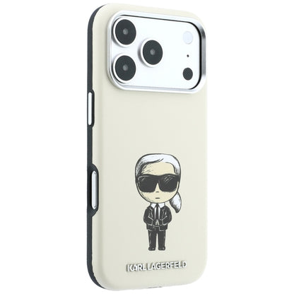 MagSafe-fodral för Apple iPhone 18 Pro Max / 17 Pro Max, Karl Lagerfeld, Ikonik Sketch, Beige