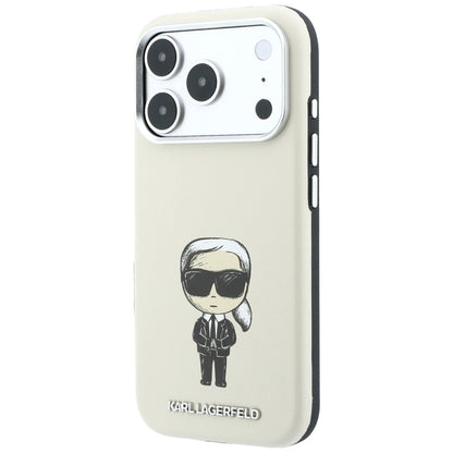 MagSafe-fodral för Apple iPhone 18 Pro Max / 17 Pro Max, Karl Lagerfeld, Ikonik Sketch, Beige
