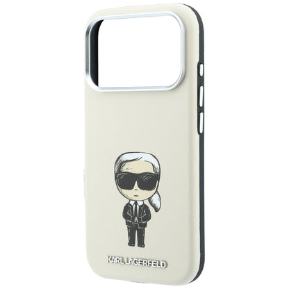 MagSafe-fodral för Apple iPhone 18 Pro Max / 17 Pro Max, Karl Lagerfeld, Ikonik Sketch, Beige