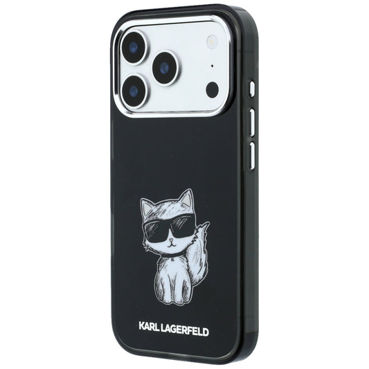 MagSafe-fodral för Apple iPhone 18 Pro Max / 17 Pro Max, Karl Lagerfeld, IML Choupette Body Sketch Print, Svart