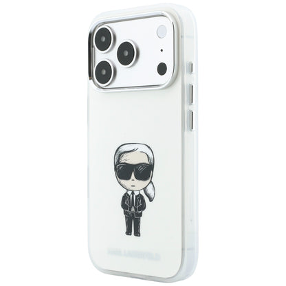 MagSafe-fodral för Apple iPhone 18 Pro Max / 17 Pro Max, Karl Lagerfeld, IML Ikonik Sketch Print, Beige