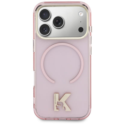 MagSafe-skal för Apple iPhone 18 Pro Max / 17 Pro Max, Karl Lagerfeld, IML Karl Head Logo, rosa