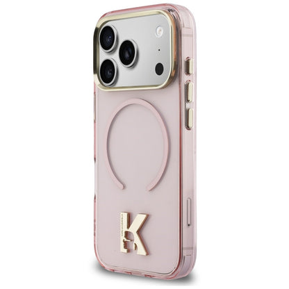 MagSafe-skal för Apple iPhone 18 Pro Max / 17 Pro Max, Karl Lagerfeld, IML Karl Head Logo, rosa