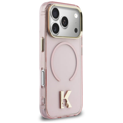 MagSafe-skal för Apple iPhone 18 Pro Max / 17 Pro Max, Karl Lagerfeld, IML Karl Head Logo, rosa