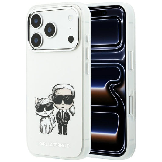 MagSafe-fodral för Apple iPhone 18 Pro Max / 17 Pro Max, Karl Lagerfeld, IML KC Bodies Sketch Print, Beige