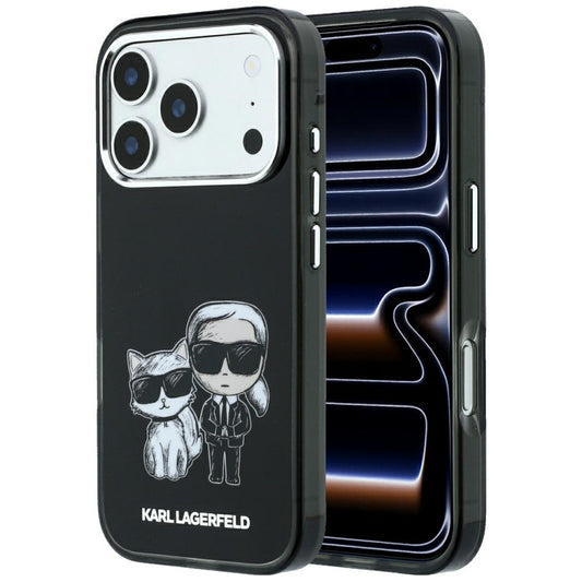 MagSafe-fodral för Apple iPhone 18 Pro Max / 17 Pro Max, Karl Lagerfeld, IML KC Bodies Sketch Print, Svart